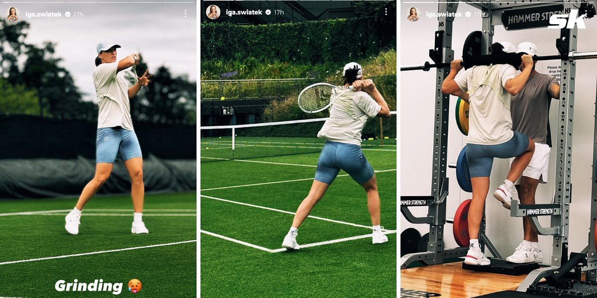 Swiatek on Instagram (The Pole's best result at Wimbledon has been the quaterfinals in 2023)
